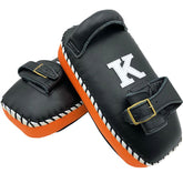 Kick Pads K Brand K-KKP Single Strap Black Orange Muay Thai Boxing